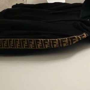 Fendi black and gold hoodie